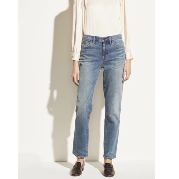 Vince Denim - VINCE Relaxed Straight Leg Jeans In Blue Bayou Wash Size 27